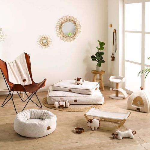 Jouet Peluche Mouton Pour Chien "wooly" 40cm Écru