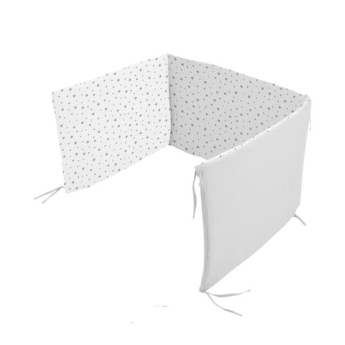 Tour De Lit Bébé En Gaze De Coton 100% - Double Face (unie et Imprimée)_