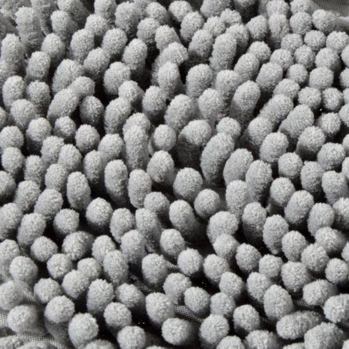 Gant De Toilettage En Microfibre "2 En 1" 25cm Gris