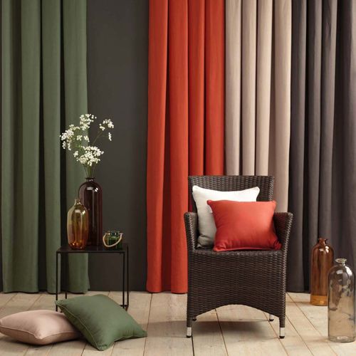 Coussin Déco "panama" 60x60cm Rouge