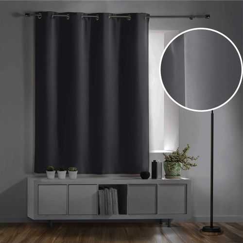 Rideau Occultant "noche" 135x180cm Gris Ardoise