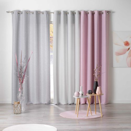 Rideau Tamisant Chambray Glory Rose 140x240 Cm