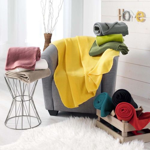 Plaid Polaire "milou" 125x150cm Rouge