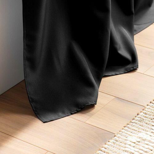 Rideau à Oeillets "essentiel" 140x180cm Noir