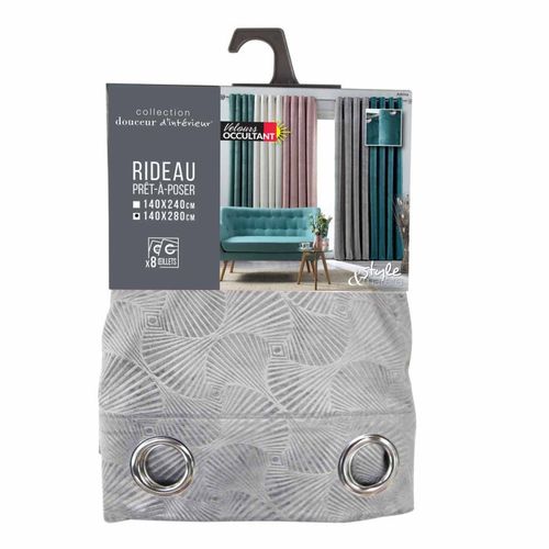 Rideau Occultant "adrina" 140x280cm Anthracite