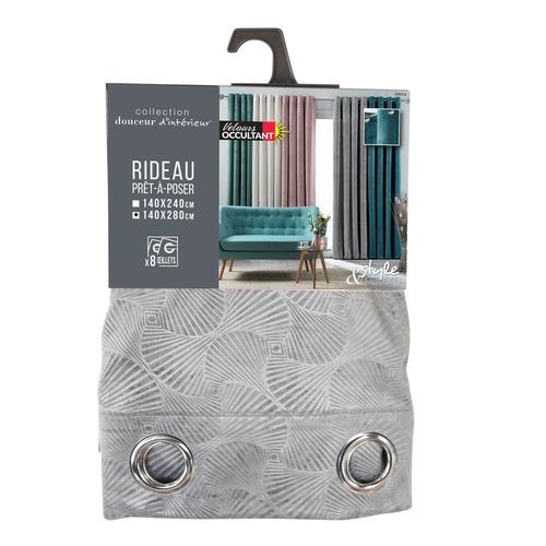 Rideau Occultant "adrina" 140x280cm Anthracite