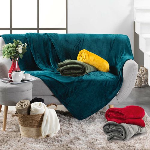 Plaid Flanelle Flanou Rose 180x220