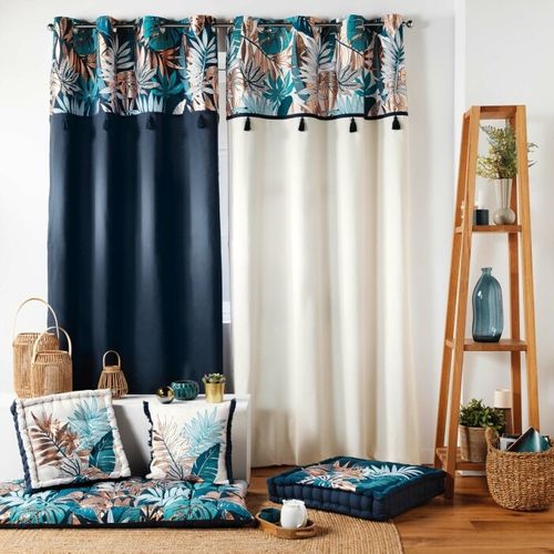 Rideau à Oeillets Imprimé "alianor" 140x240cm Naturel