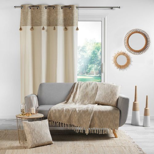 Coussin Carré Déco "sultan" 40x40cm Naturel