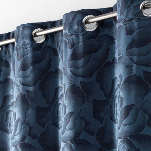 Rideau à Oeillets "rosalina" 140x280cm Bleu Navy