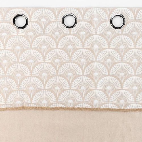 Rideau D'ameublement à Parement Imprimé - 140x240 Cm - Blanc