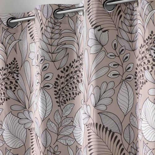 Rideau à Oeillets Imprimé "panabel" 140x240cm Naturel