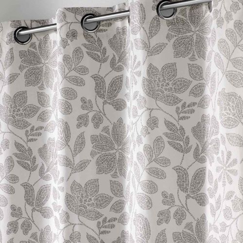 Rideau à Oeillets Imprimé "panachic" 140x240cm Beige