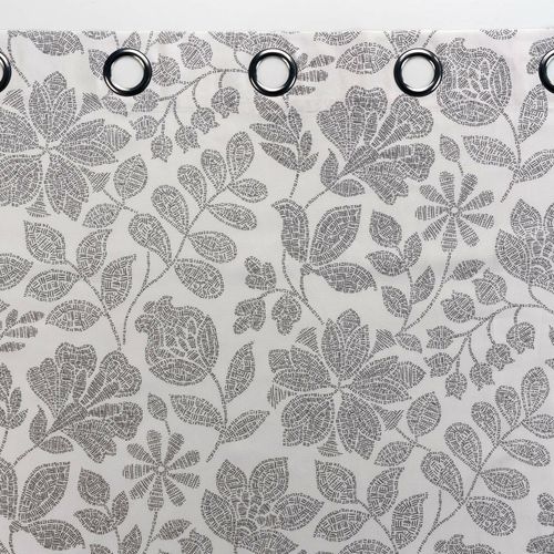 Rideau à Oeillets Imprimé "panachic" 140x240cm Beige