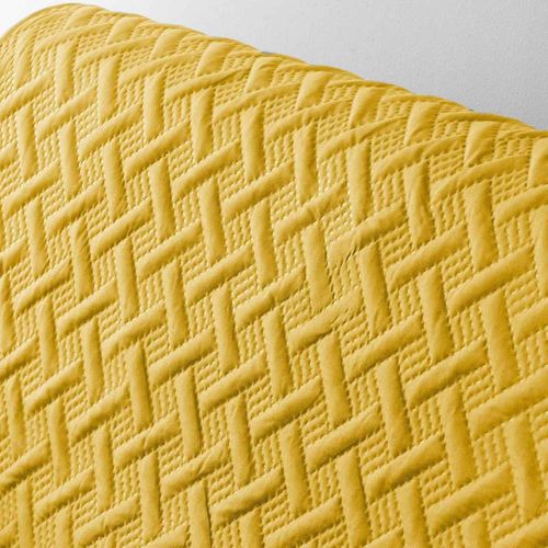 Protège-canapé Matelassé 223 X 179 Cm – Microfibre Unie Lounge Jaune