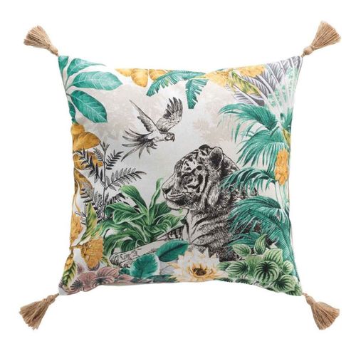 Coussin Déco Imprimé "savana" 45x45cm Multicolore