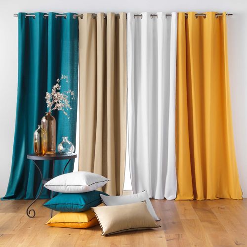 Rideau à Oeillets "mistraline" 140x240cm Gris Chiné