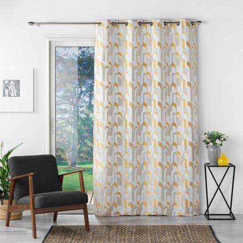 Rideau à Oeillets "médicis" 140x260cm Jaune