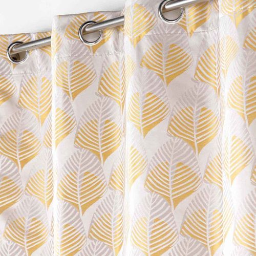 Rideau à Oeillets "floriani" 140x260cm Jaune
