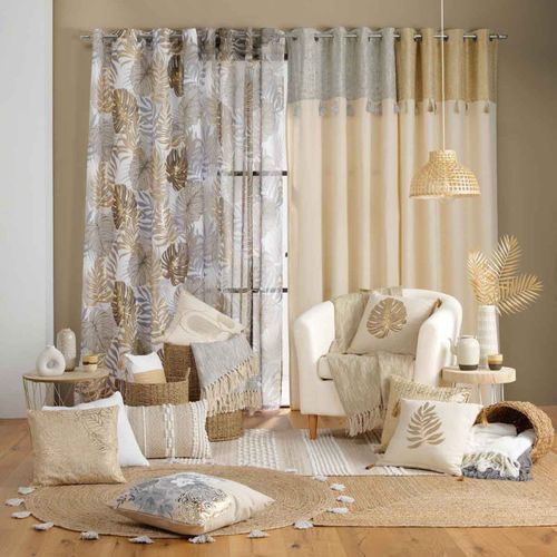 Rideau à Oeillets "solea" 140x240cm Argent