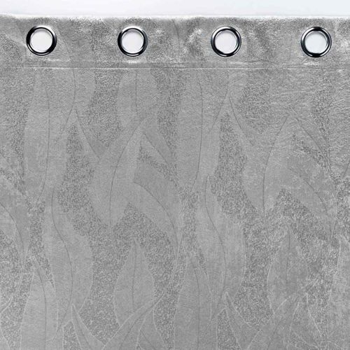 Rideau Occultant "mélodie" 135x280cm Gris