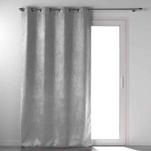 Rideau Occultant "mélodie" 135x280cm Gris