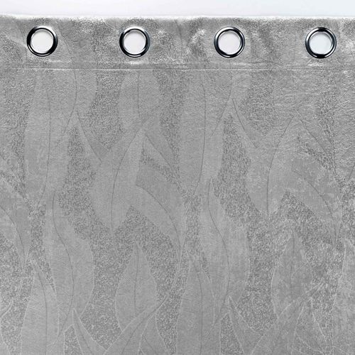 Rideau Occultant "mélodie" 135x280cm Gris