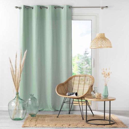 Rideau à Oeillets "absolu" 140x260cm Sauge