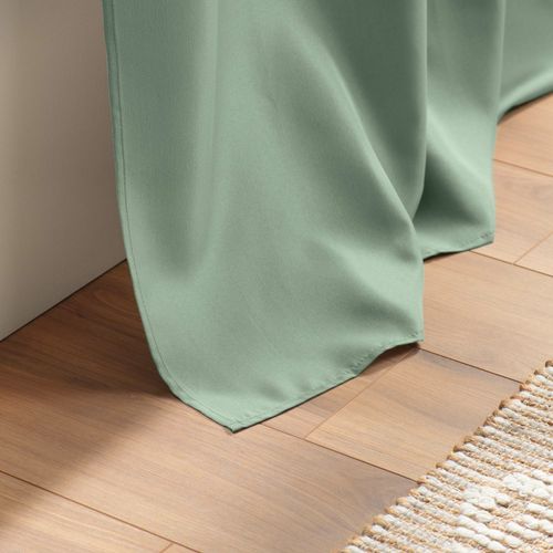 Rideau à Passants "essentiel" 140x260cm Sauge