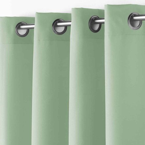 Rideau à Oeillets "essentiel" 140x180cm Sauge
