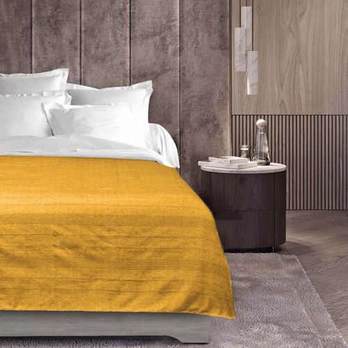 Plaid En Polycoton Curry 220x240