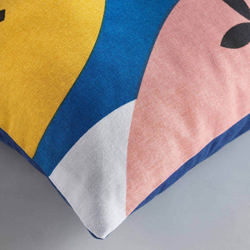 Coussin Déco "papaye" 45x45cm Multicolore