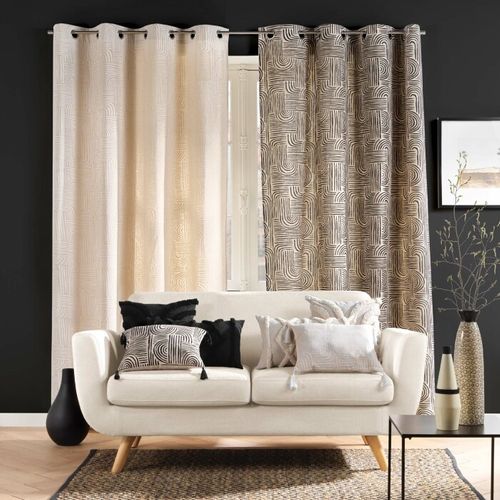 Coussin Déco "safira" 30x50cm Noir