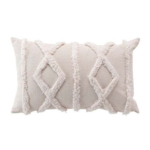 Coussin Déco "safira" 30x50cm Naturel