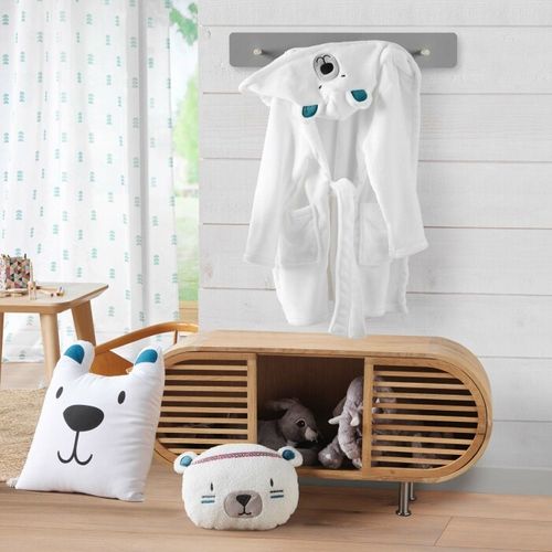 Coussin Déco Enfant "igloo" 30x30cm Blanc