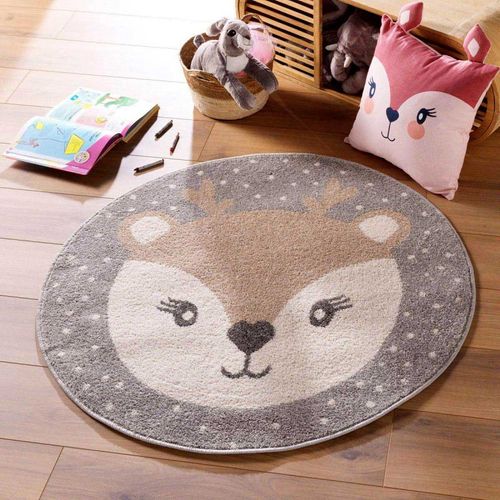 Tapis Enfant Rond Faon Bambi 100