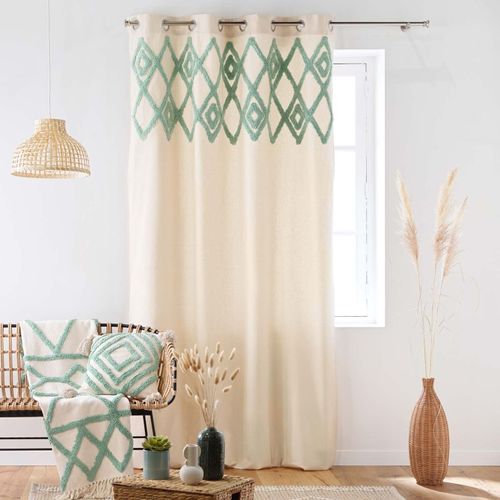 Coussin Déco Tufté "athena" 40x40cm Sauge