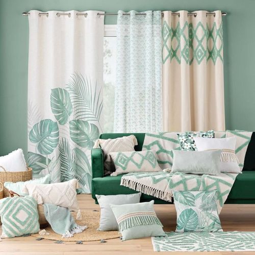 Coussin Déco Tufté "athena" 40x40cm Sauge