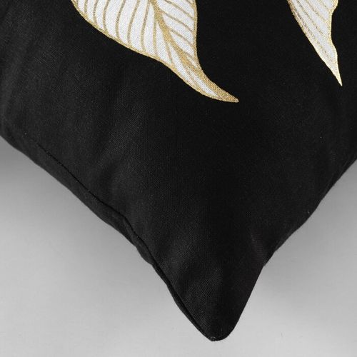 Coussin Dehoussable 45 X 45 Cm Coton Imprime Or Jill