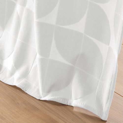 Rideau à Oeillets En Velours "geolia" 135x260cm Blanc