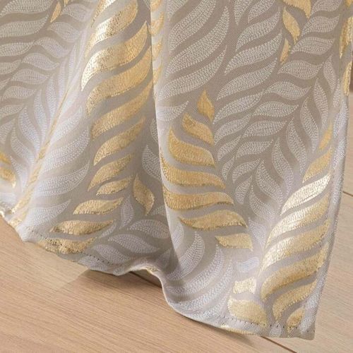 Rideau Occultant à Oeillets "lyra" 140x260cm Taupe