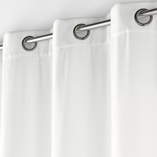 Rideau Velours Jacquard Mika 140x260 Cm Blanc