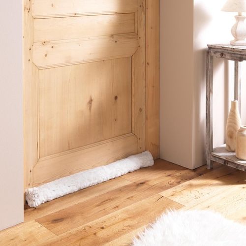 Boudin De Porte Imitation Fourrure Alaska - 80x10 Cm - Naturel