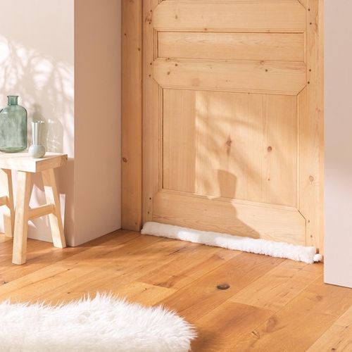 Boudin Bas De Porte Imitation Fourrure "foxy" 80cm Naturel