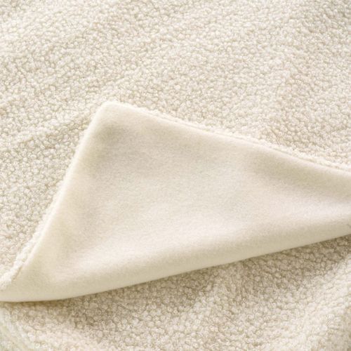 Plaid Bouclette Unie Wooly Naturel 180x220 Cm