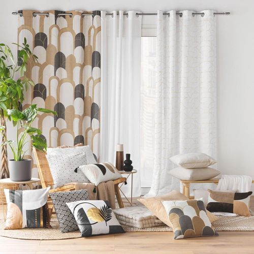 Coussin Déco En Velours "clarity" 45x45cm Multicolore