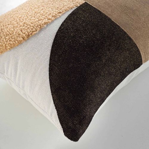 Coussin Déco Imprimé "avalon" 30x50cm Marron