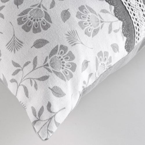 Coussin Déhoussable Rectangle Flavie - 40x60 Cm - Gris