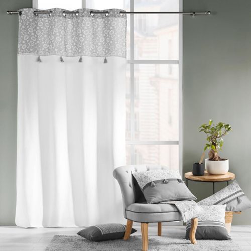 Coussin Déhoussable Rectangle Flavie - 40x60 Cm - Gris