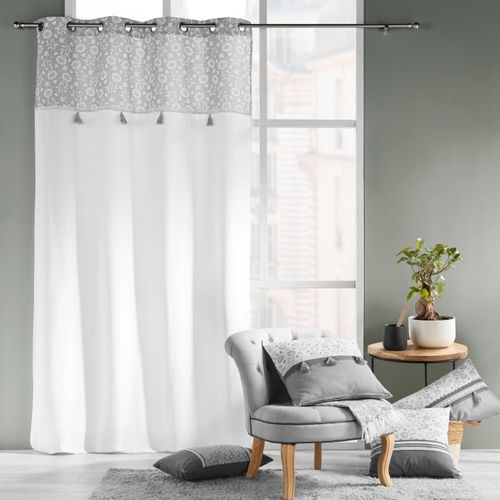 Coussin Déhoussable Rectangle Flavie - 40x60 Cm - Gris